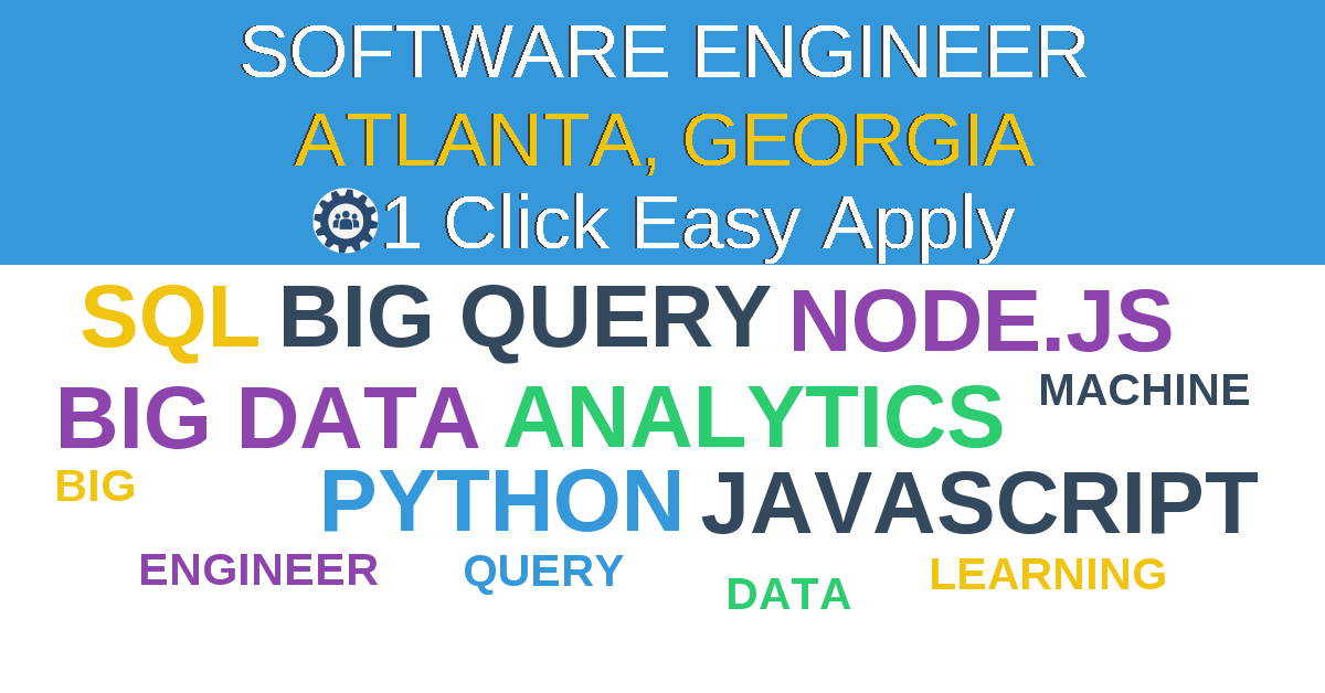 1 Click Easy Apply to Software Engineer Job Opening in Atlanta, Georgia